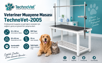Veteriner Muayene Masası TechnoVet-2005 | Büyük Irk Pet Bakım Masası