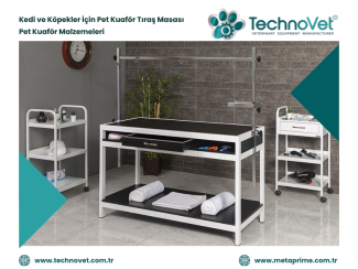 Kedi ve Köpekler İçin Pet Kuaför Tıraş Masası | Technovet