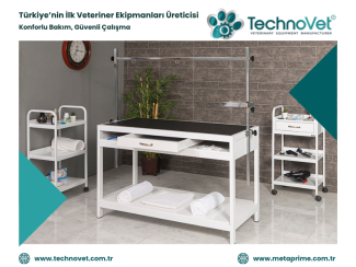 TechnoVet Köpek Tıraş Masası | Yerli Üretim Modeller