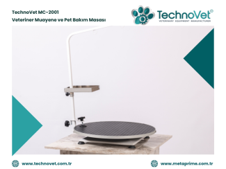Veteriner Klinik Malzemeleri | Veteriner Muayene ve Pet Bakım Masası | TechnoVet MC-2001