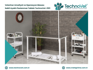 Veteriner Ameliyat Ekipmanları | Veteriner Ameliyat Masası TechnoVet-2101