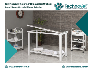 TechnoVet Veteriner Ameliyat Masası | Yerli Üretim Modeller