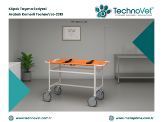 Köpek Taşıma Sedyesi | Veteriner Taşıma Sedyesi -Arabalı TechnoVet-2313