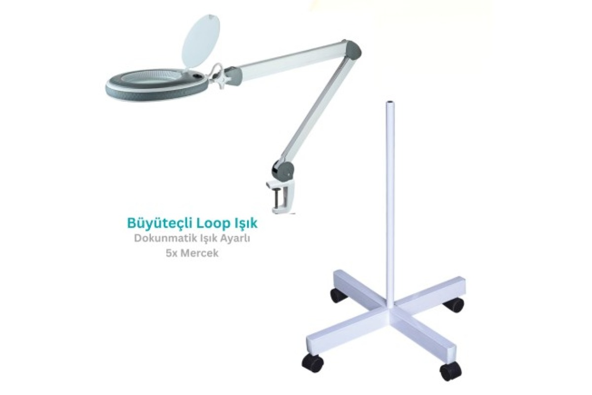 Büyüteçli Loop Lamba - 4 Ayaklı | TechnoVet-5404
